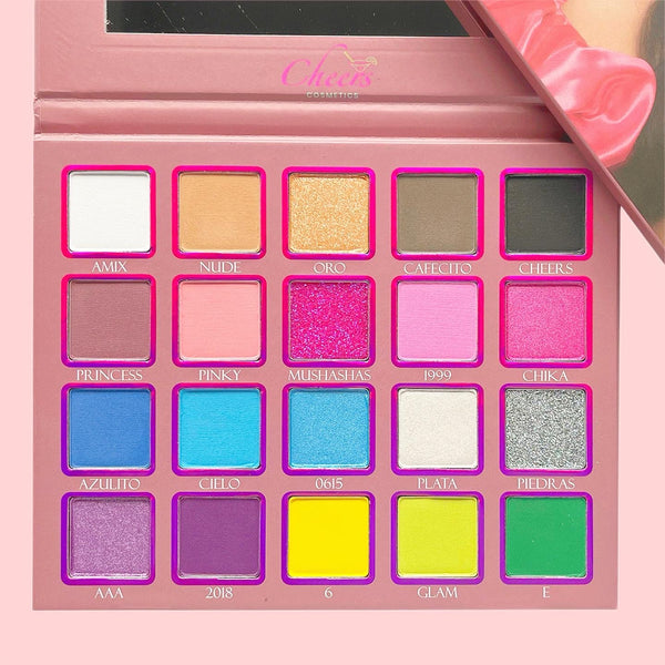 Paleta de sombras Glambylitzy x Cheerscosmetics